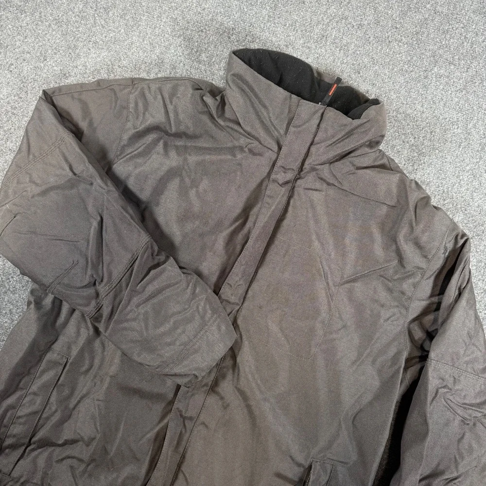 Vintage‎ Banana Republic Coat Jacket Mens L Black Fleeced Lined Rain Y2K Nylon